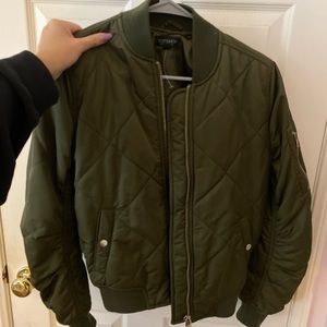 Green Topshop Bomber Jacket